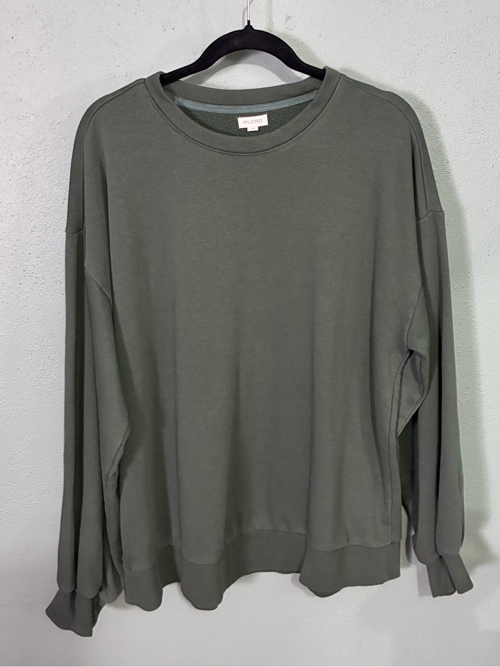 Pilcro Men's Forest Green Crewneck Sweatshirt